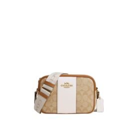 Sac À Bandoulière Coach Jamie en toile Beige Clair S