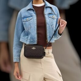 Sac À Bandoulière Coach Mini Jamie en toile Noir XS