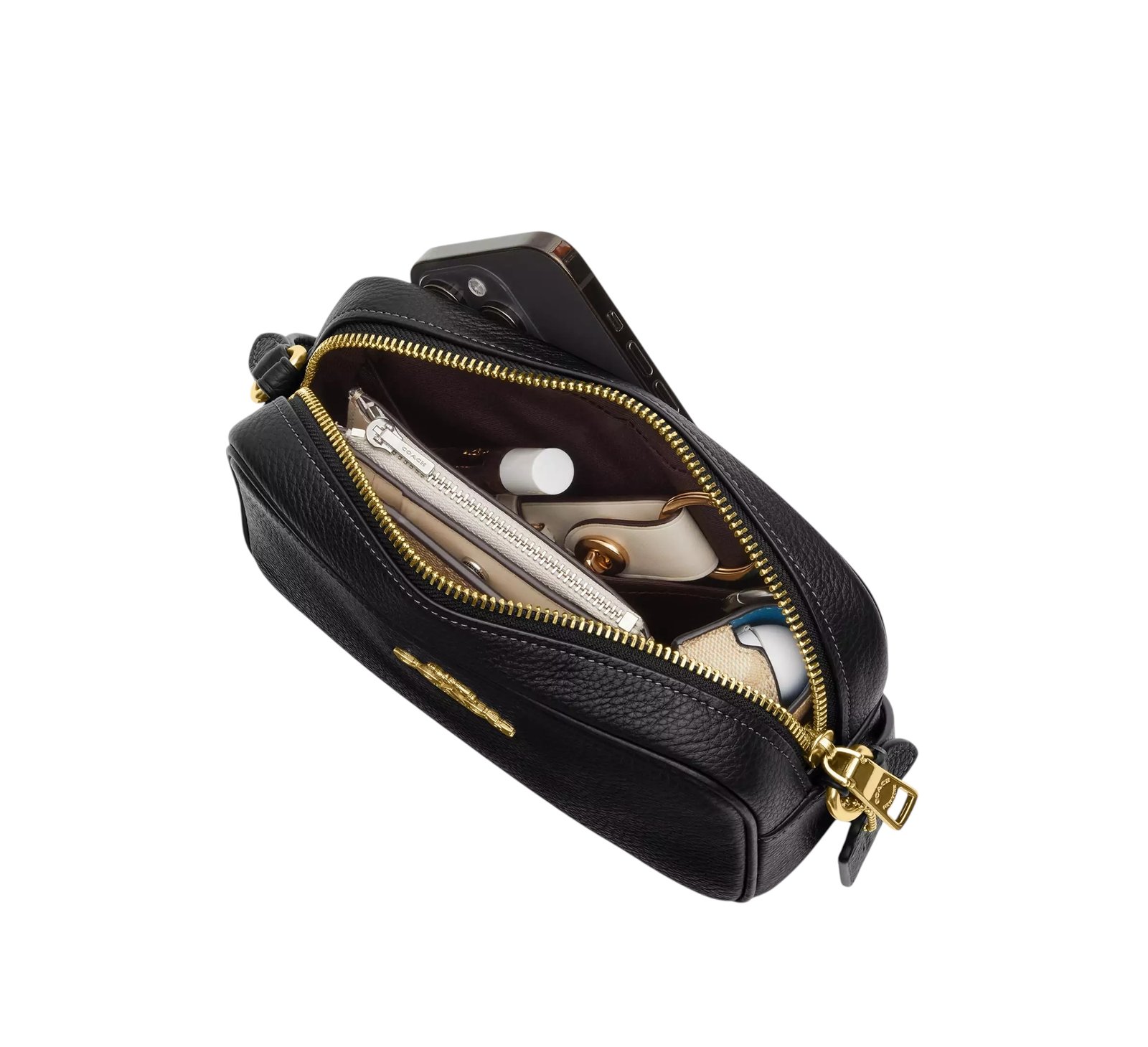 Sac À Bandoulière Coach Mini Jamie en toile Marron XS – Image 4