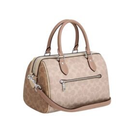 Sac À Bandoulière Coach Satchel Rowan Beige Clair 2 M