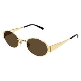 Lunettes de soleil Gucci Or – Mixte Ronde