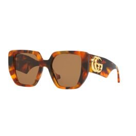 Lunettes de soleil Gucci Écaille Logo GG Or