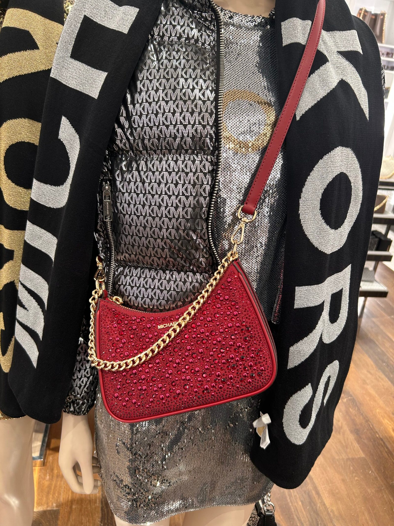 Sac À Bandoulière Michael Kors Chain Red ( LIMITÉ ) – Image 3