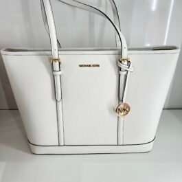 Sac À Main Michael Kors Jet Set Travel White
