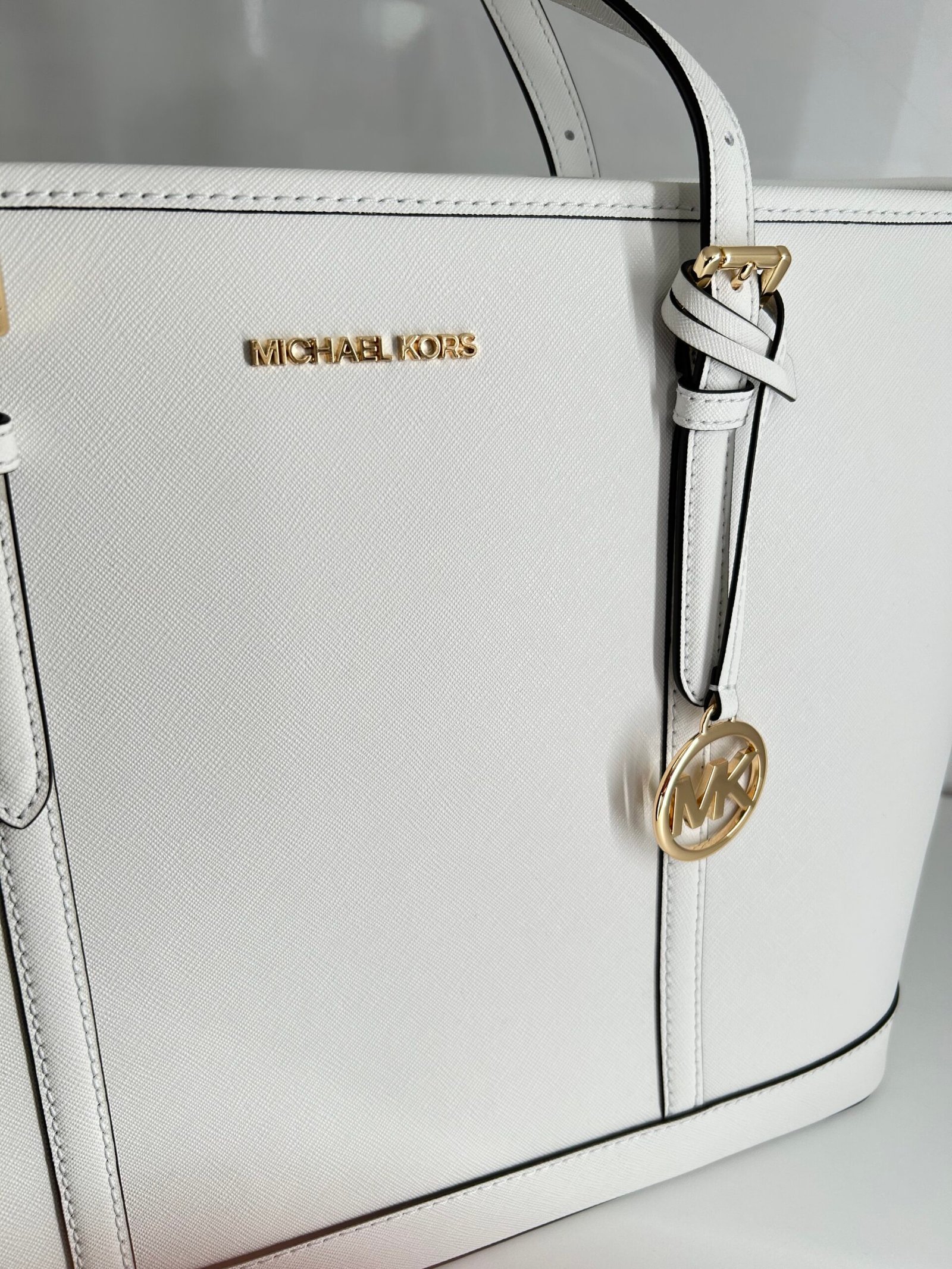 Sac À Main Michael Kors Jet Set Travel White – Image 3