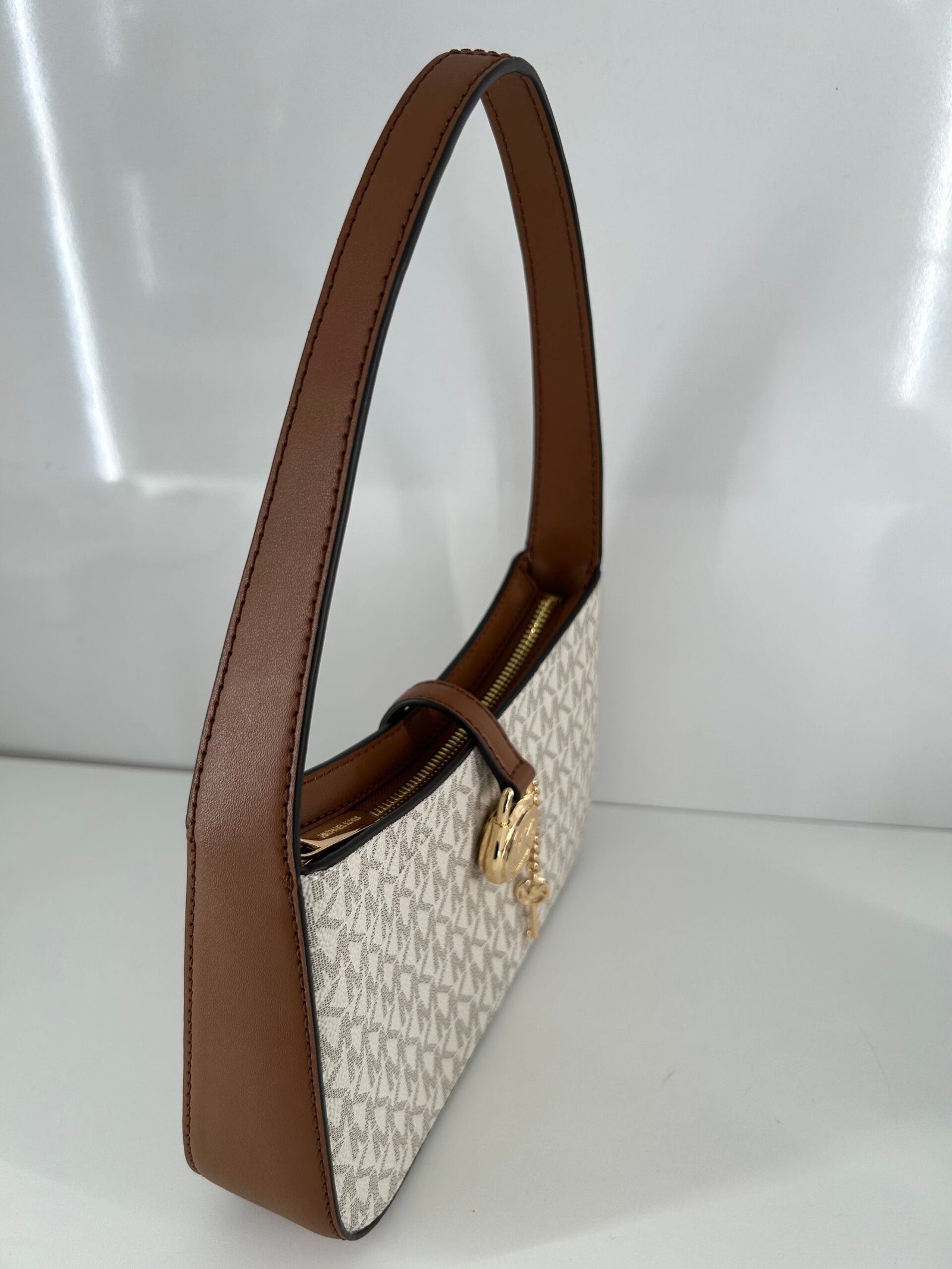 Sac À Bandoulière Michael Kors Lyra Mono Beige – Image 3