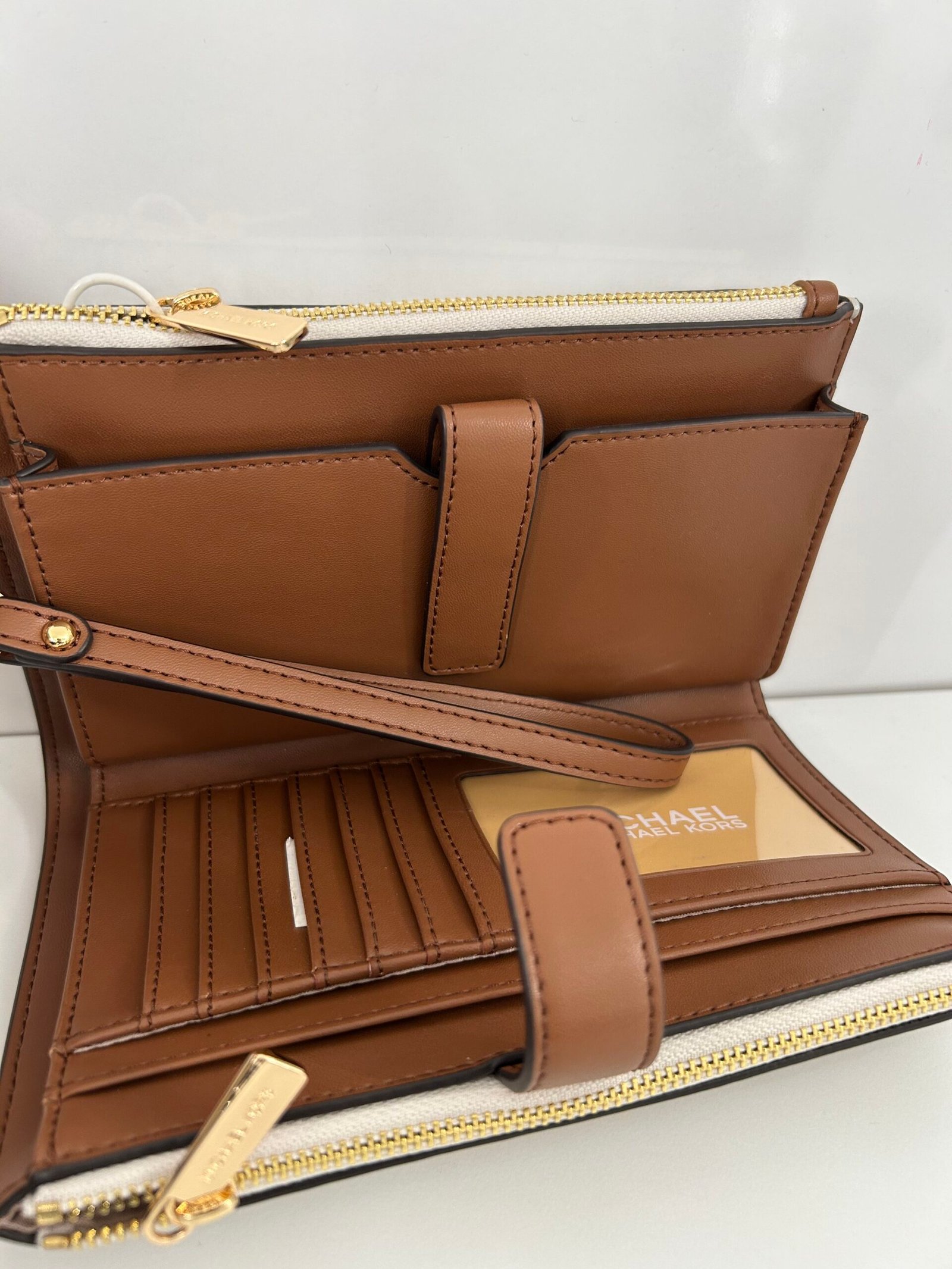 Porte Monnaie Michael Kors JST Beige – Image 2