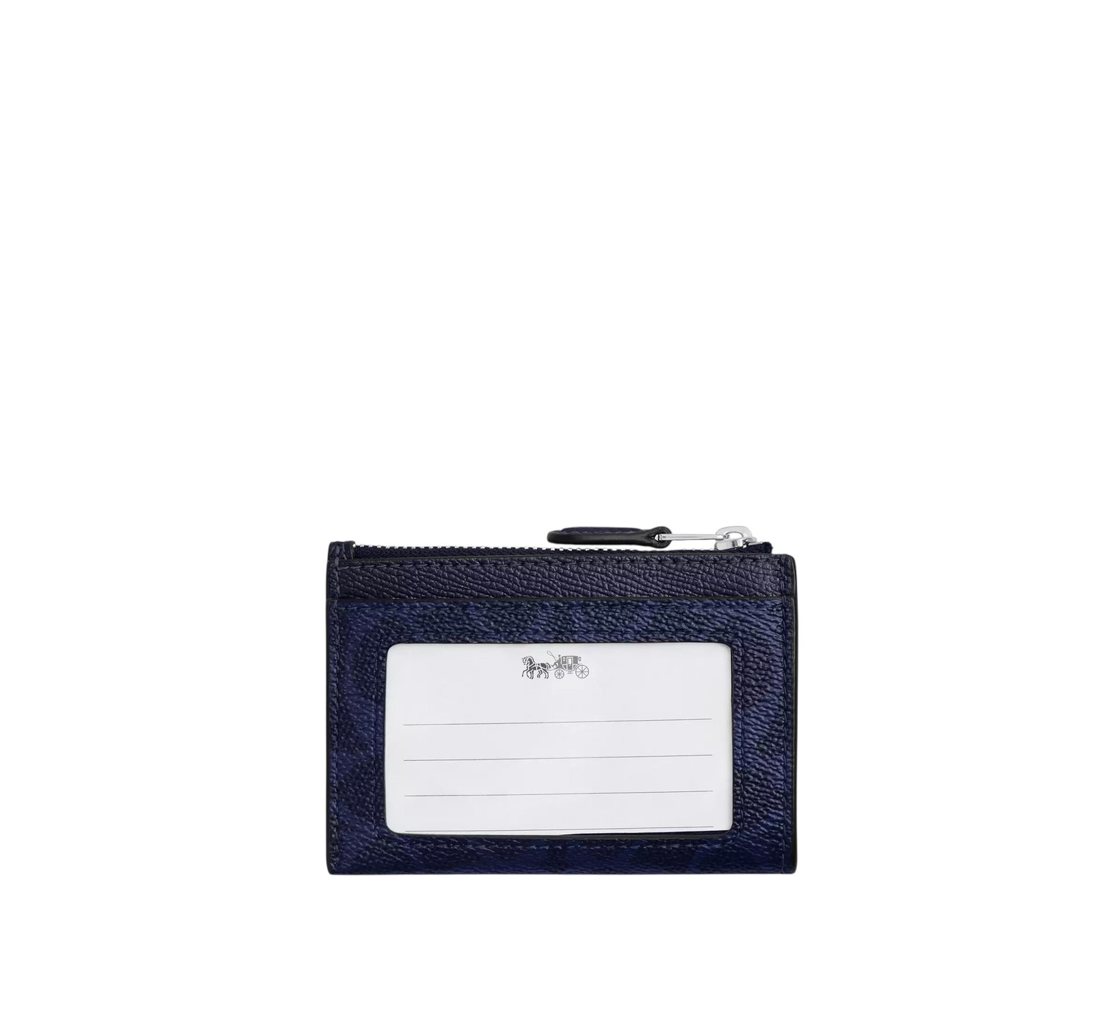 Mini Porte Carte Coach Bleu – Image 2