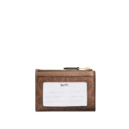 Mini Porte Carte Coach Marron