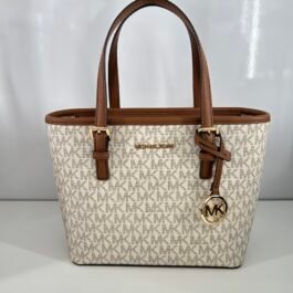 Sac à Bandoulière Michael Kors Mini Jet Set Vanilla