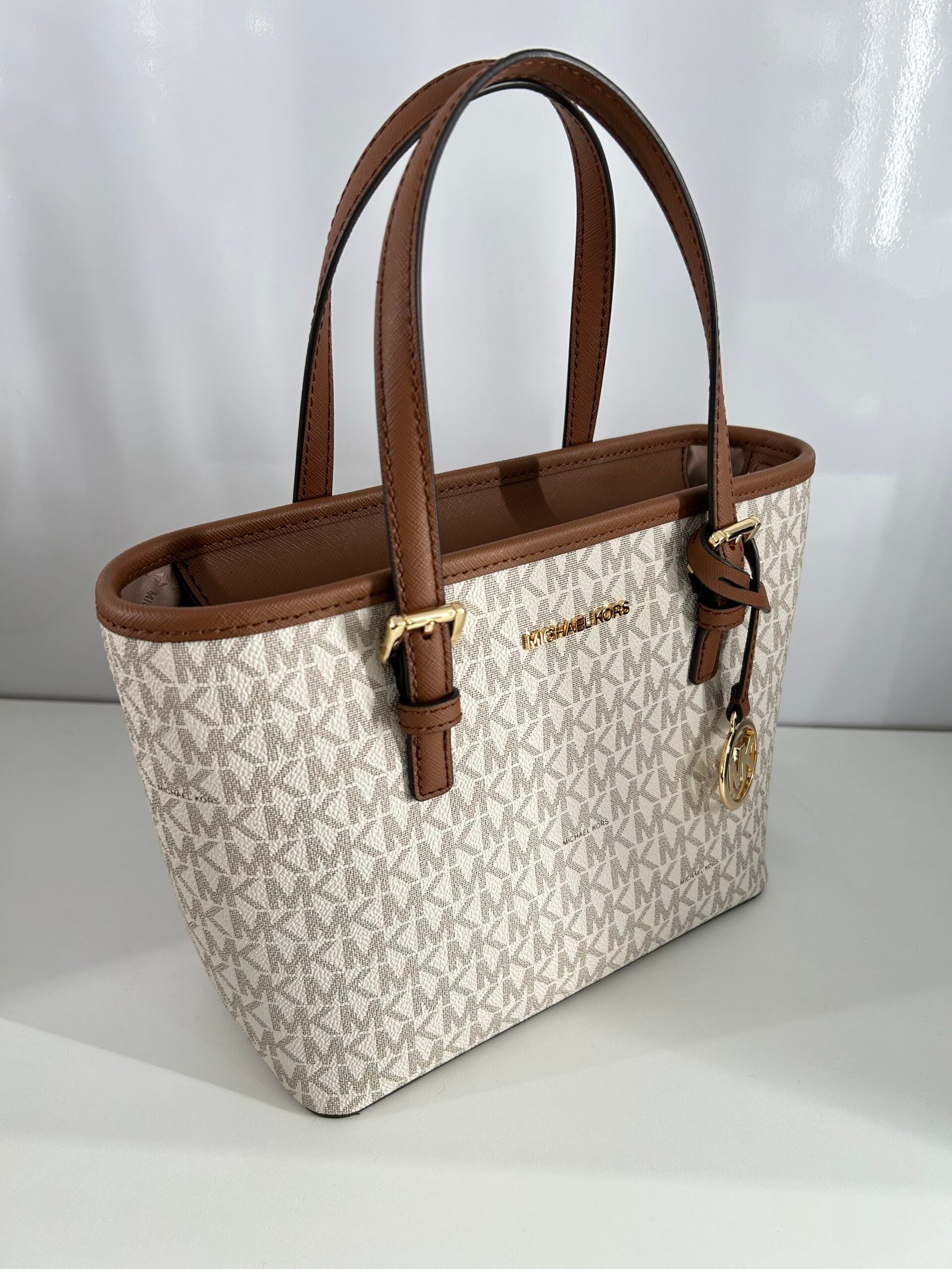 Sac à Bandoulière Michael Kors Mini Jet Set Vanilla – Image 2
