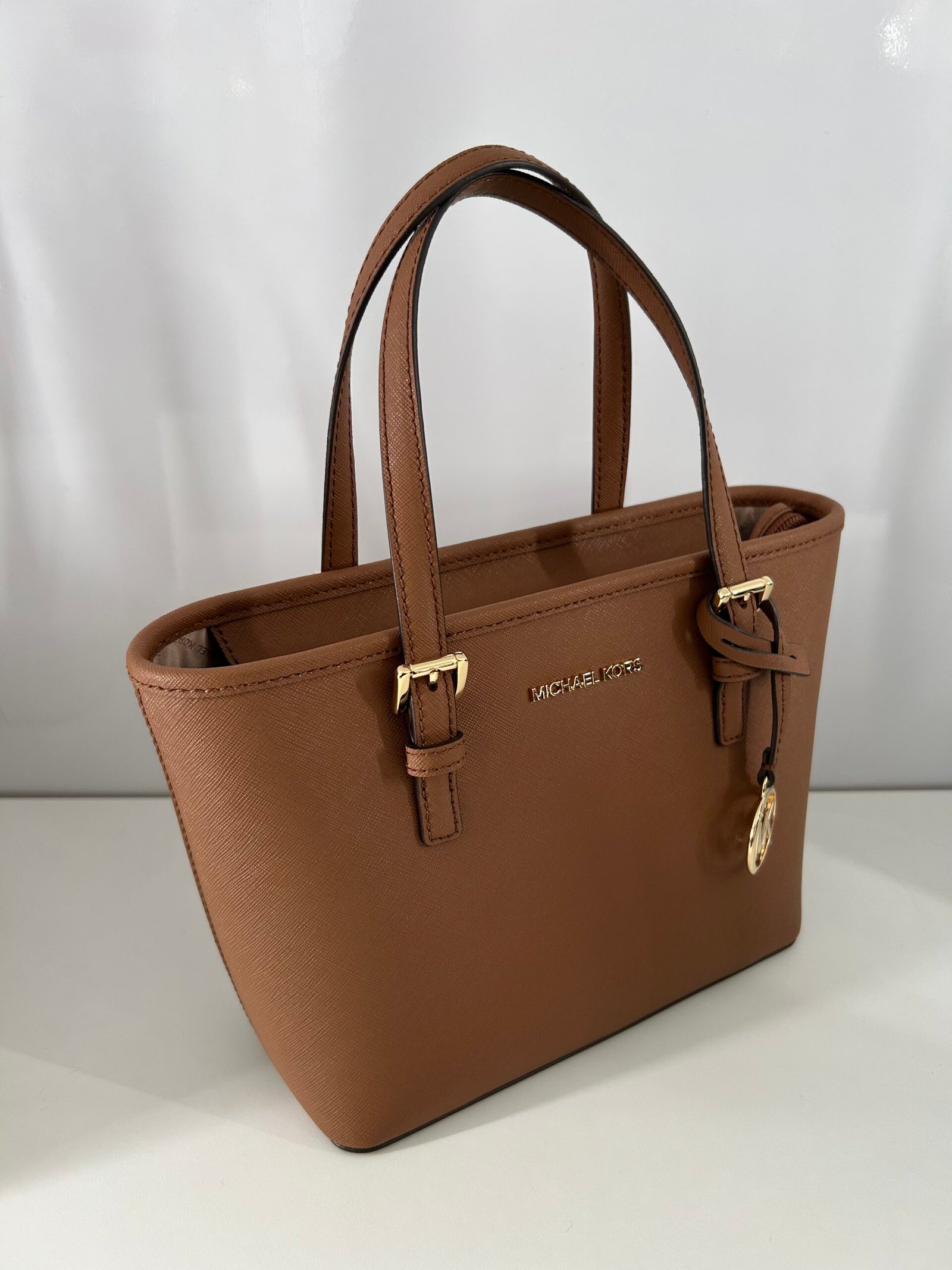 Sac à Bandoulière Michael Kors Mini Jet Set Brown 2 – Image 2