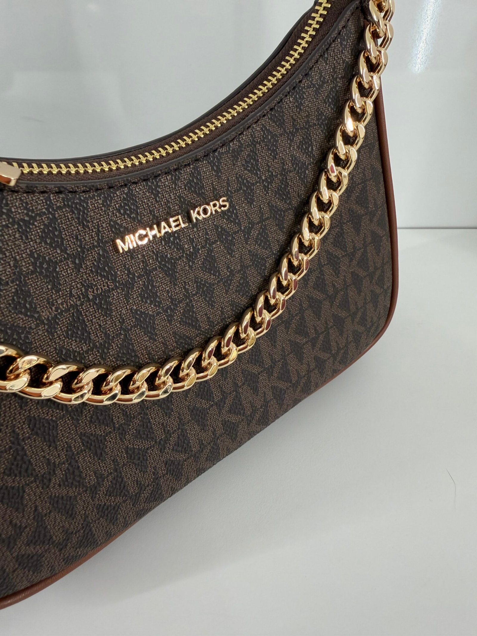 Sac à Bandoulière Michael Kors Charm Chain Brown – Image 3