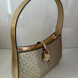 Sac À Bandoulière Michael Kors Lyra Mono Gold