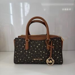 Sac À Bandoulière Michael Kors Arden Brown Gold Étoilé S