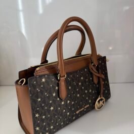Sac À Bandoulière Michael Kors Arden Brown Gold Étoilé S