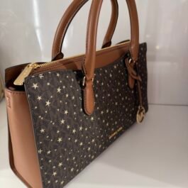 Sac À Bandoulière Michael Kors Arden Brown Gold Étoilé M