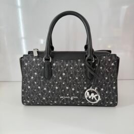 Sac À Bandoulière Michael Kors Arden Black Gold Étoilé S