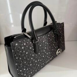 Sac À Bandoulière Michael Kors Arden Black Gold Étoilé M