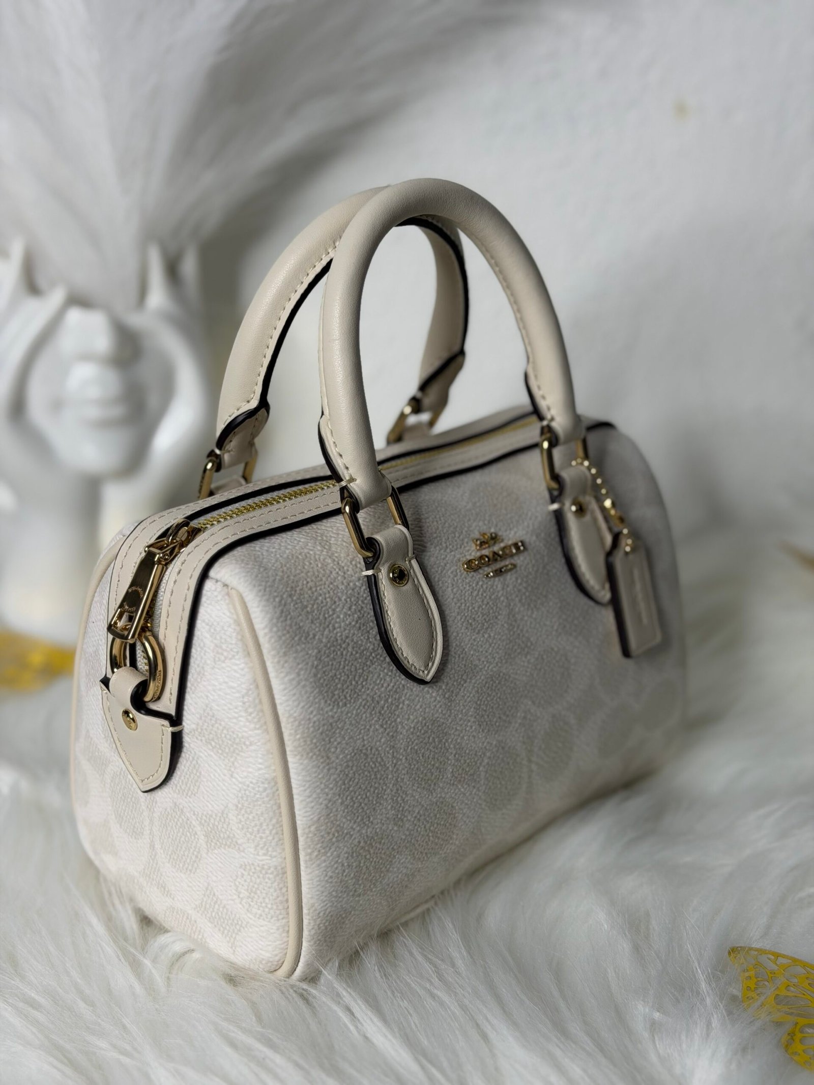 Sac À Bandoulière Coach Satchel Mini Rowan Blanc S – Image 5