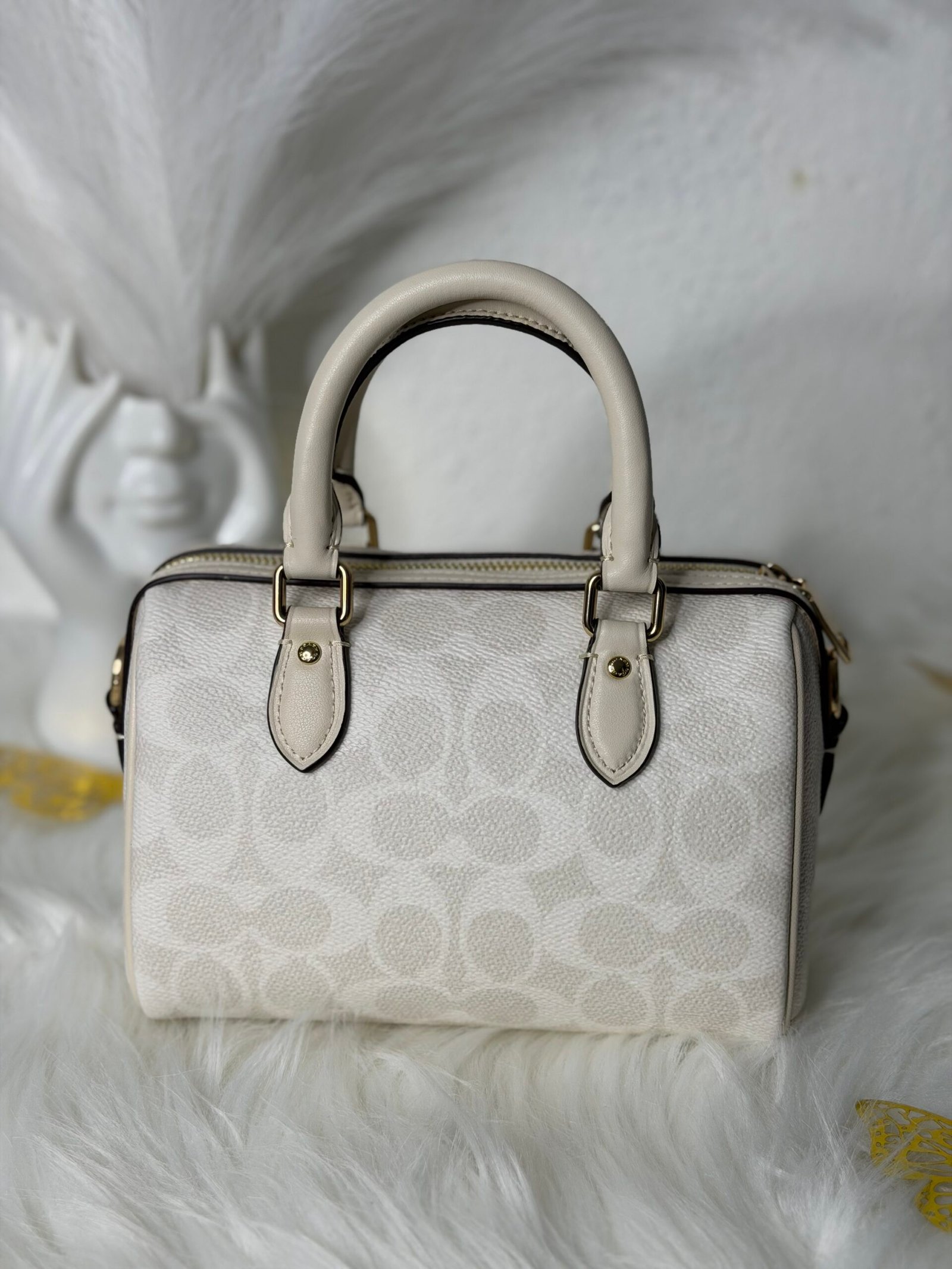 Sac À Bandoulière Coach Satchel Mini Rowan Blanc S – Image 7