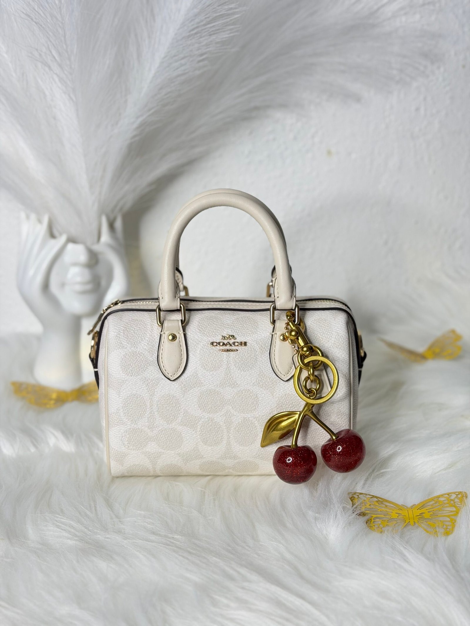 Sac À Bandoulière Coach Satchel Mini Rowan Blanc S – Image 2