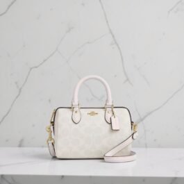 Sac À Bandoulière Coach Satchel Mini Rowan Blanc S
