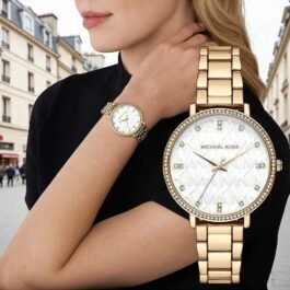Montre Michael Kors Pyper pour Femme Doré argenté