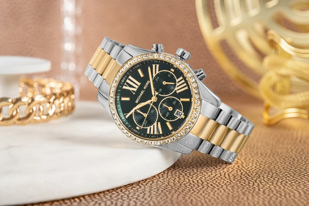 Montre Michael Kors Lexington pour Femme Or Strass – Image 2