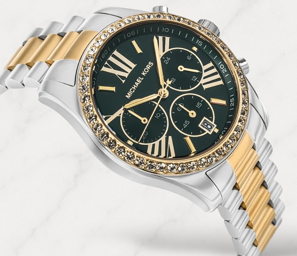 Montre Michael Kors Lexington pour Femme Or Strass – Image 6