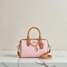 Sac À Bandoulière Coach Mini Rowan Pink S