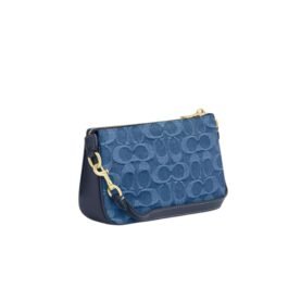 Sac À Bandoulière Coach Nolita 19 en Denim Bleu S