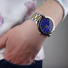 Montre Michael Kors Slim Runway Mixte Argenté et Doré