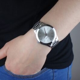 Montre Michael Kors Slim Runway Mixte Argenté