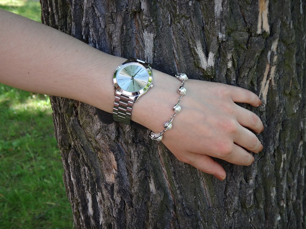 Montre Michael Kors Slim Runway Mixte Argenté – Image 5