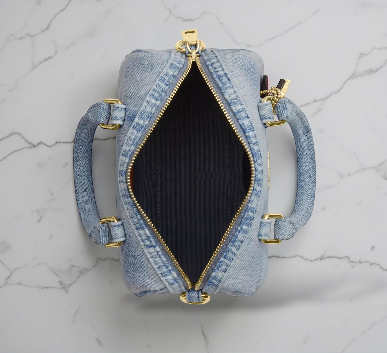 Sac À Bandoulière Coach Mini Rowan En Denim S – Image 4