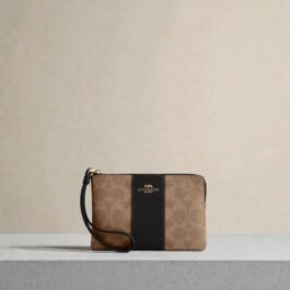 Mini Pochette Coach de Téléphone Brown-black