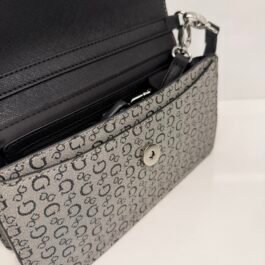 Sac À Bandoulière Guess Capri Noir et Blanc