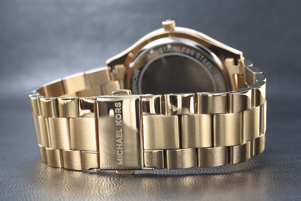 Montre Michael Kors Slim Runway Mixte Doré – Image 10