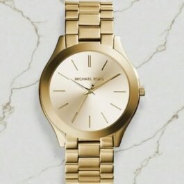 Montre Michael Kors Slim Runway Mixte Doré