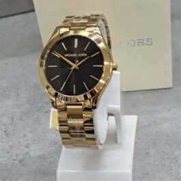 Montre Michael Kors Slim Runway Mixte Doré