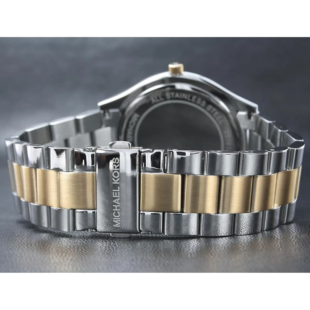 Montre Michael Kors Slim Runway Mixte Argenté et Doré – Image 8