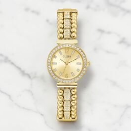 Montre Guess Gala pour Femme Or orné de strass