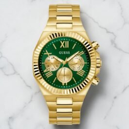 Montre Guess Equity pour Homme Or (Vert)