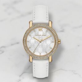 Montre Michael Kors Corey pour Femme White-Gold