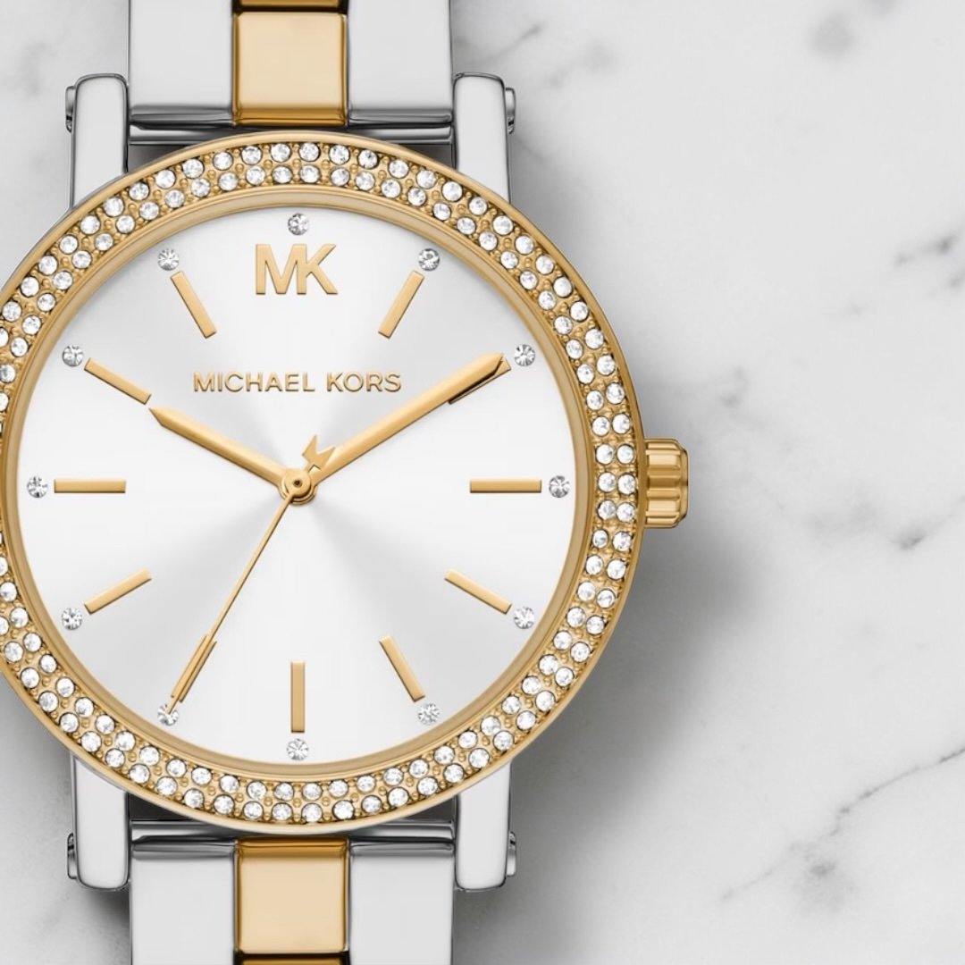 Montre Michael Kors Corey pour Femme Argenté Gold – Image 2