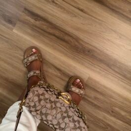 Sandale Coach Brynn En Jacquard Avec Cristaux