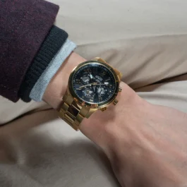 Montre Guess Parker pour Homme Or