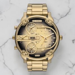Montre Diesel Mr. Daddy Slim Gold Pour Homme NEW