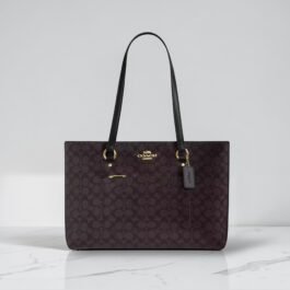 Sac À Cabas Coach Gare En Denim Brown XL